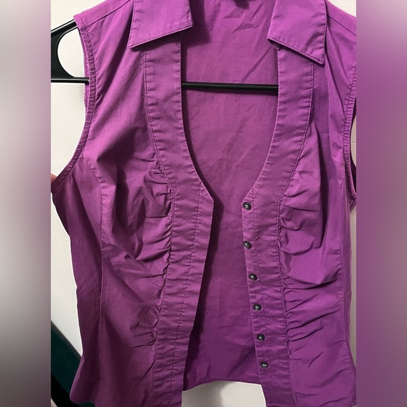 Express Deep Purple Sleeveless Top - Picture 4 of 4